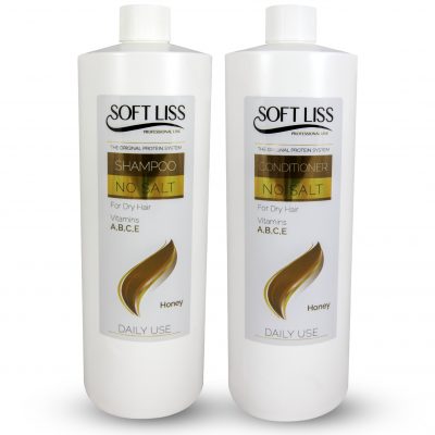 Softliss shampoo & conditioner Honey (salongebruik 32oz)