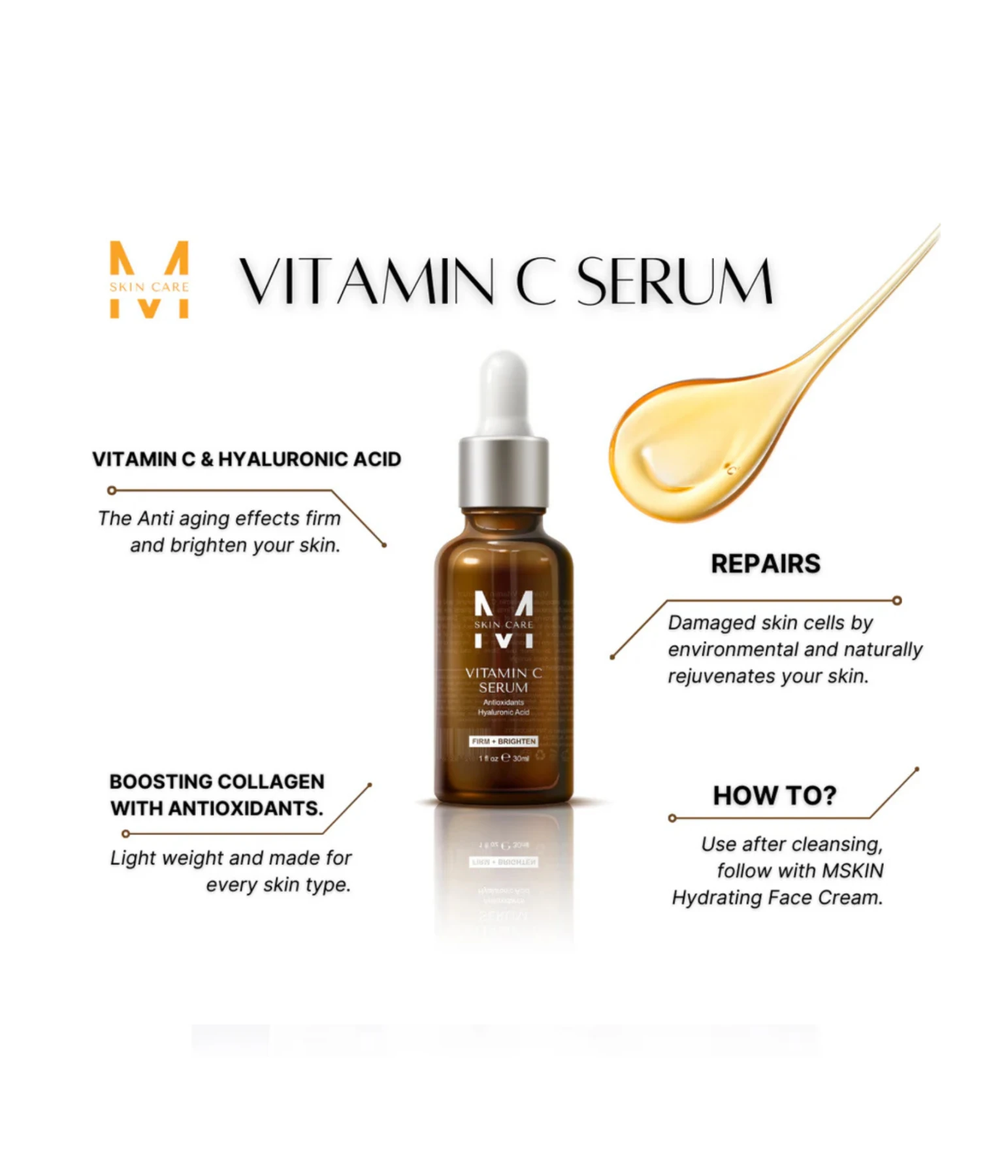 Majestic Vitamin C serum 1 fl oz/30ml - Afbeelding 3