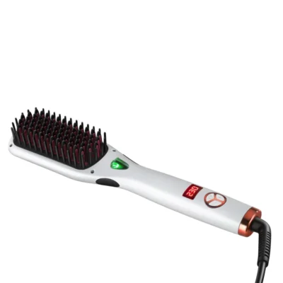 MK Hair Straightener Brush - With Negative Ion Generator